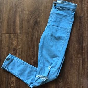 Topshop Ripped Knee Joni Jeans